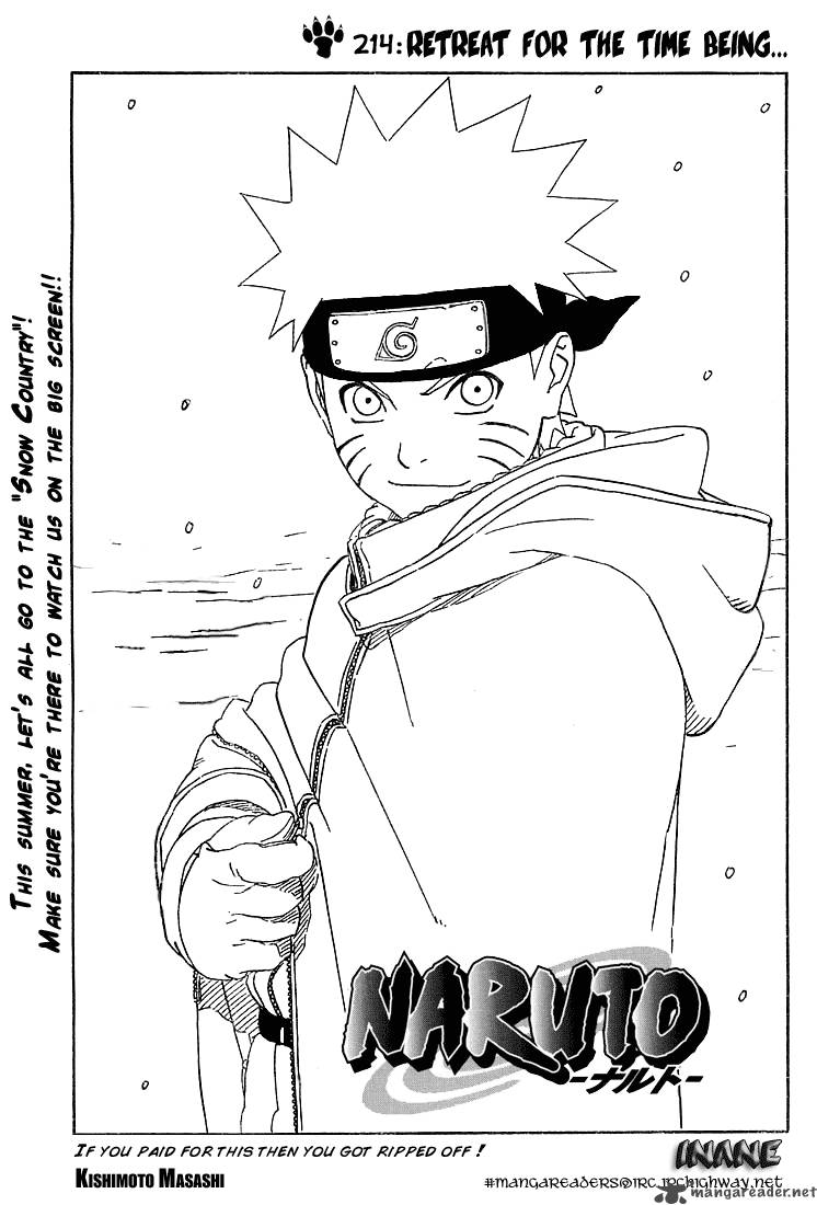 Naruto Chapter 214 Page 1