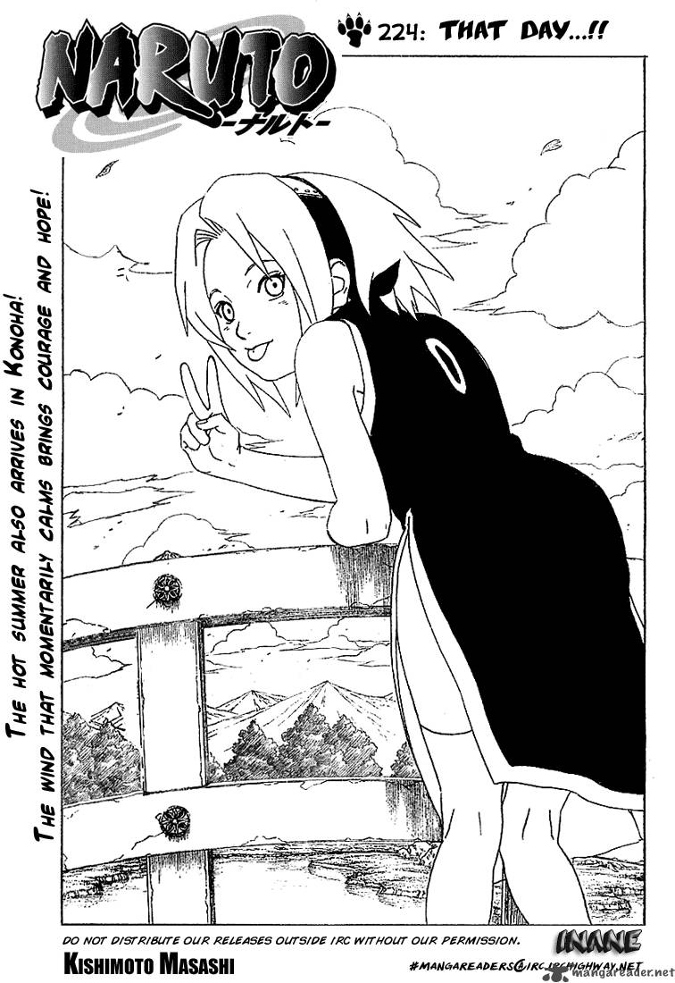 Naruto Chapter 224 Page 1