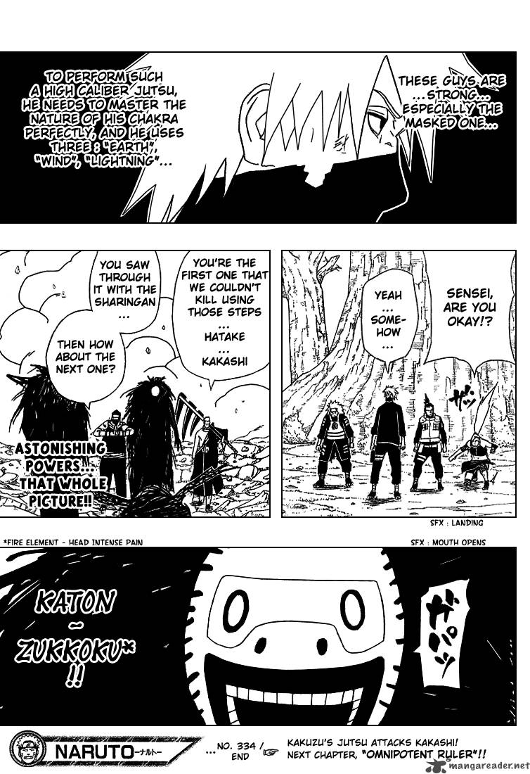 Naruto Chapter 334 Page 17