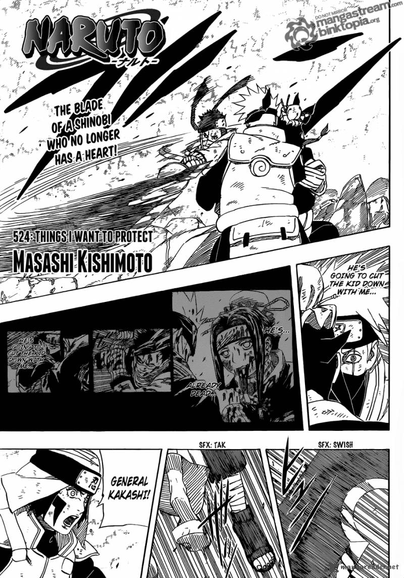 Naruto Chapter 524 Page 1