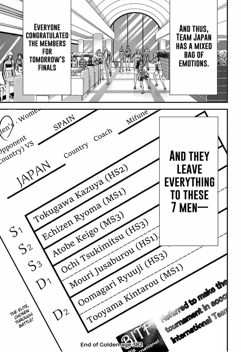 New Prince Of Tennis Chapter 382 Page 10