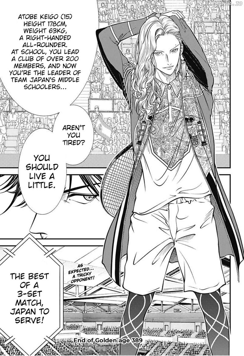 New Prince Of Tennis Chapter 389 Page 11