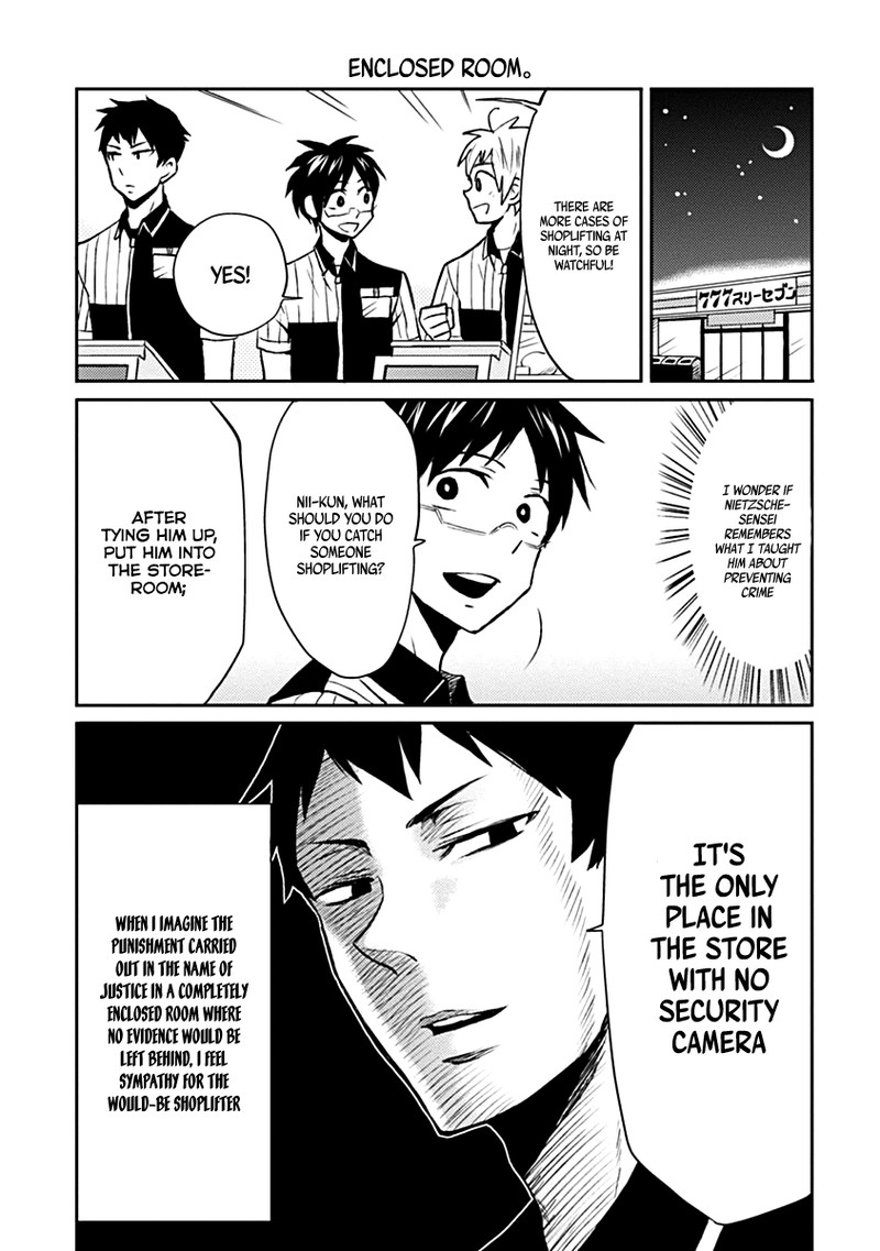 Nietzsche Sensei Konbini Ni Satori Sedai No Shinjin Ga Maiorita Chapter 7 Page 7
