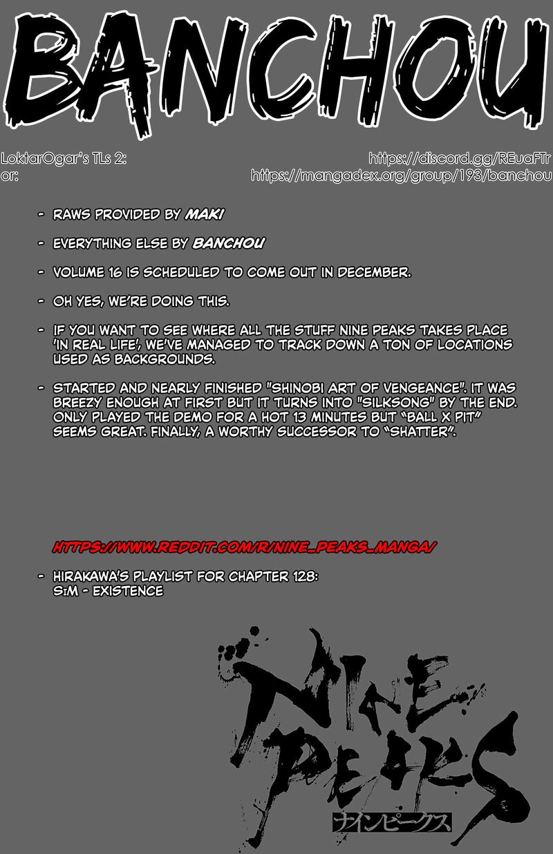 Nine Peaks Chapter 128 Page 1