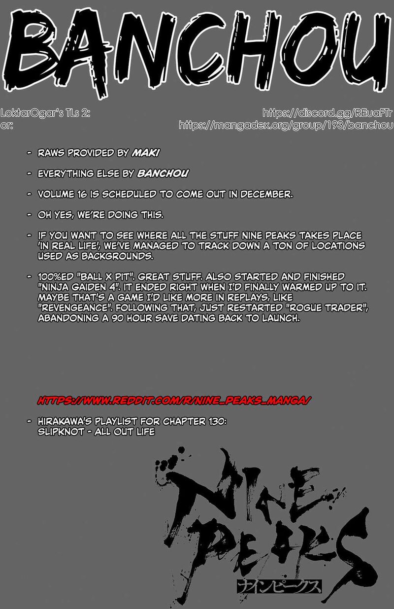 Nine Peaks Chapter 130 Page 1