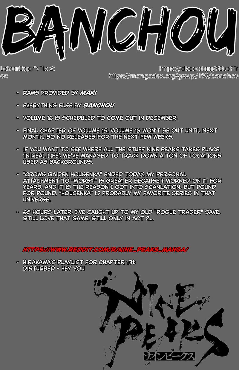 Nine Peaks Chapter 131 Page 1