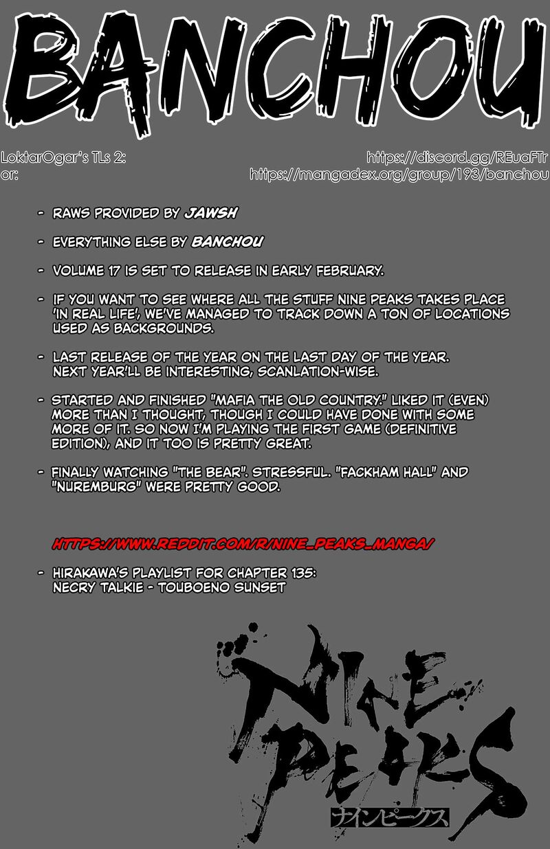 Nine Peaks Chapter 135 Page 1