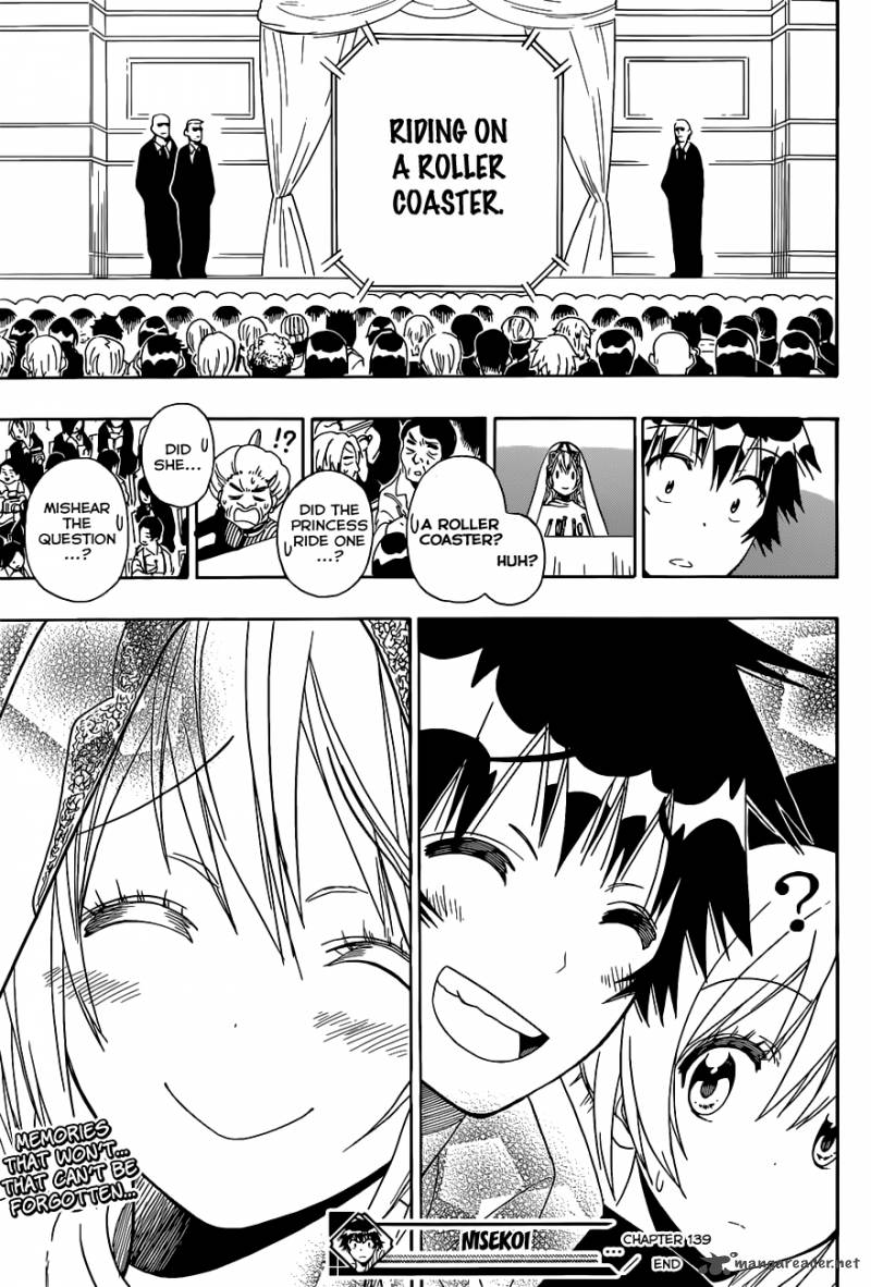 Nisekoi Chapter 139 Page 20