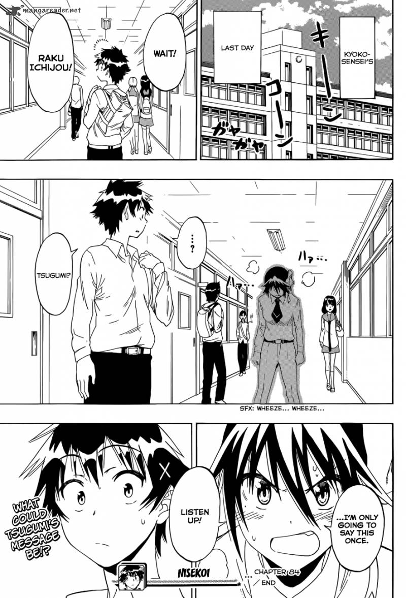 Nisekoi Chapter 84 Page 19