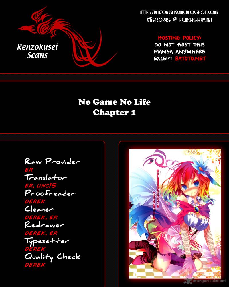 No Game No Life Chapter 1 Page 1