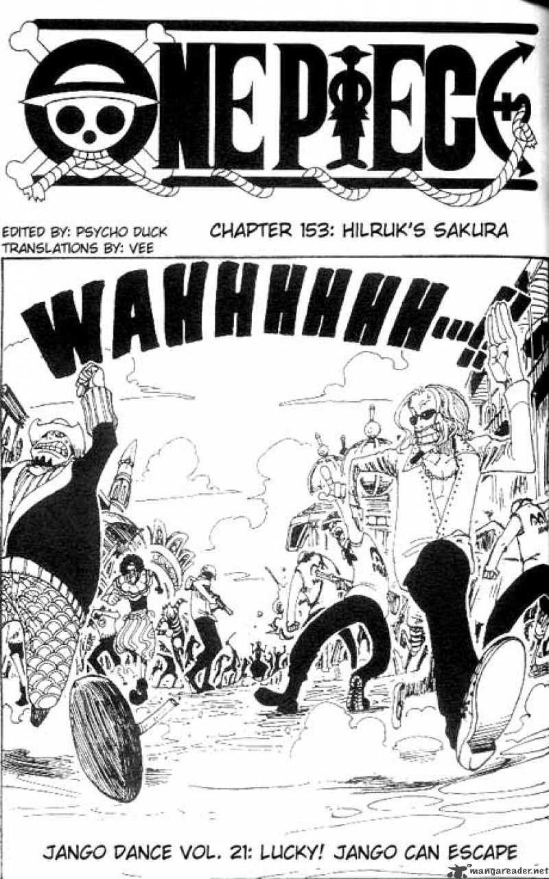 One Piece Chapter 153 Page 1