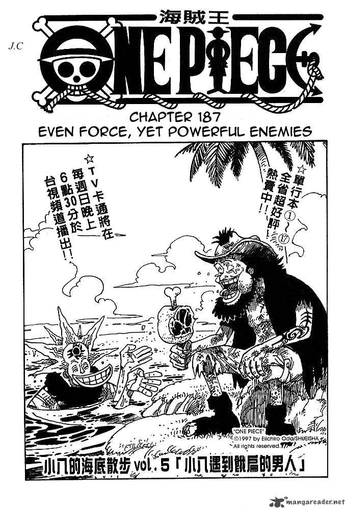 One Piece Chapter 187 Page 1