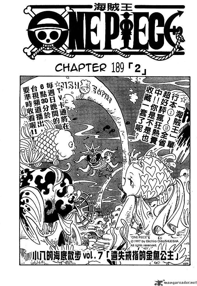 One Piece Chapter 189 Page 1