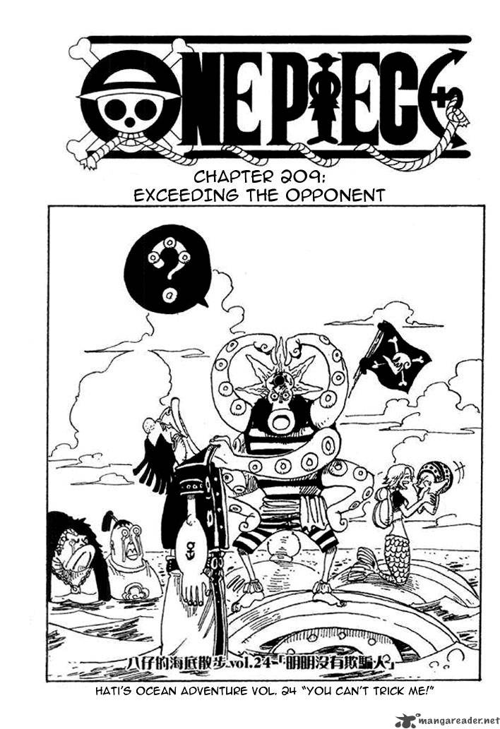 One Piece Chapter 209 Page 1