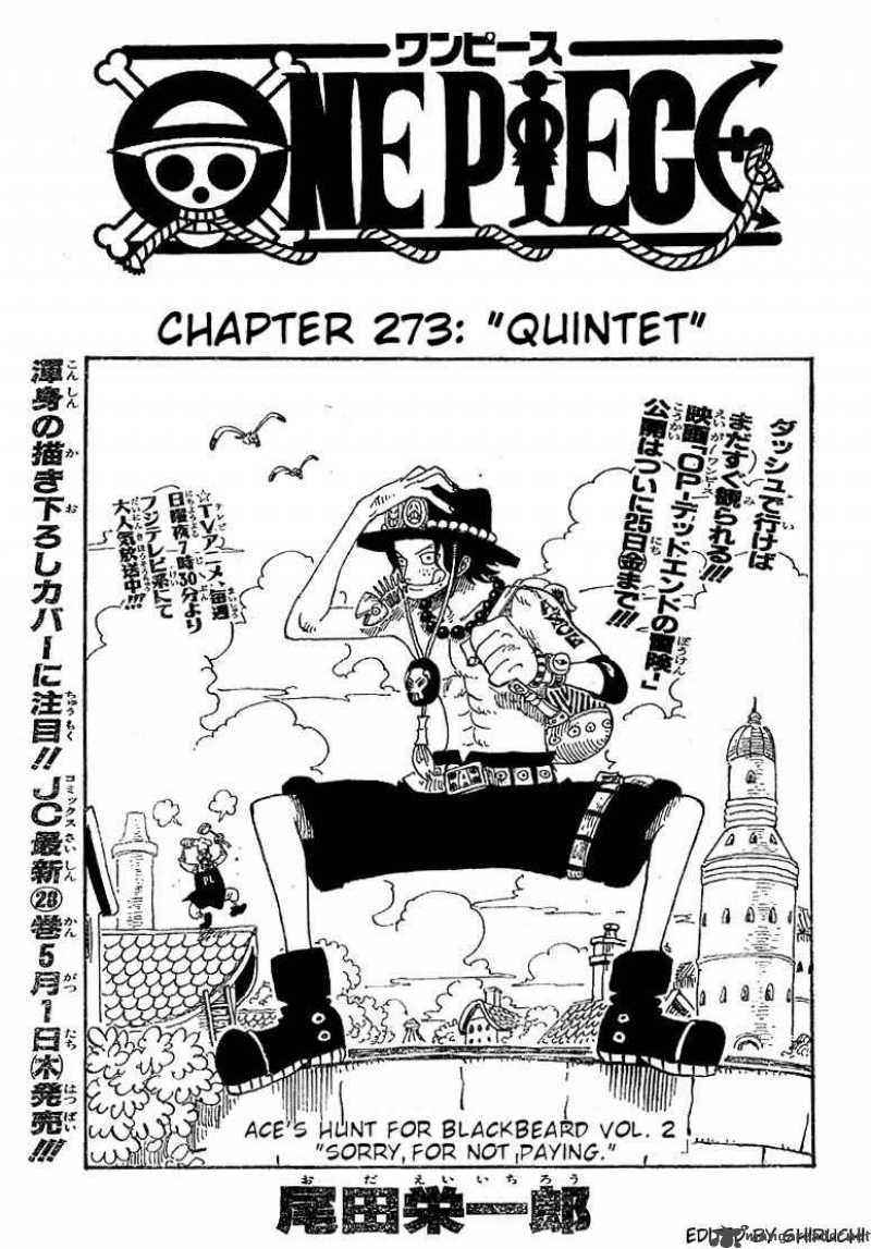 One Piece Chapter 273 Page 1