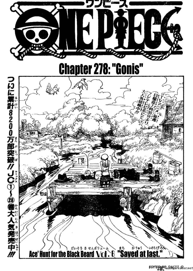 One Piece Chapter 278 Page 1