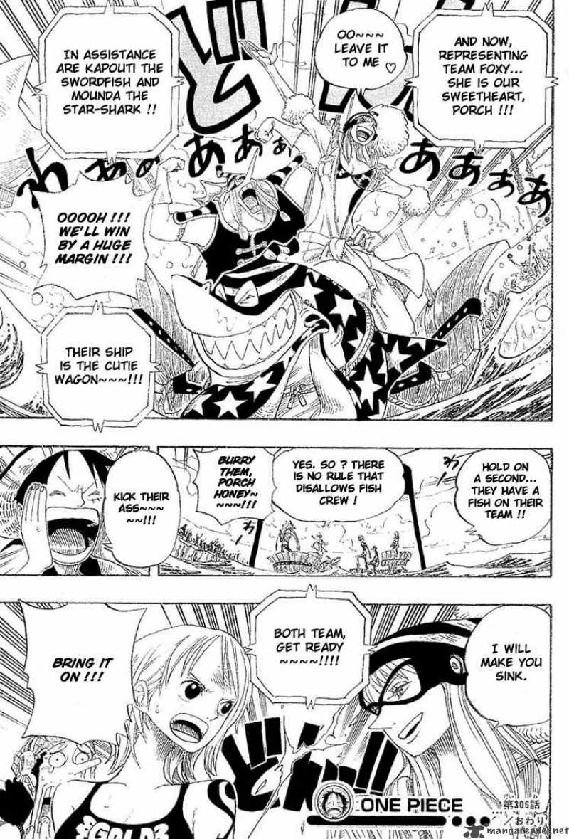 One Piece Chapter 306 Page 19