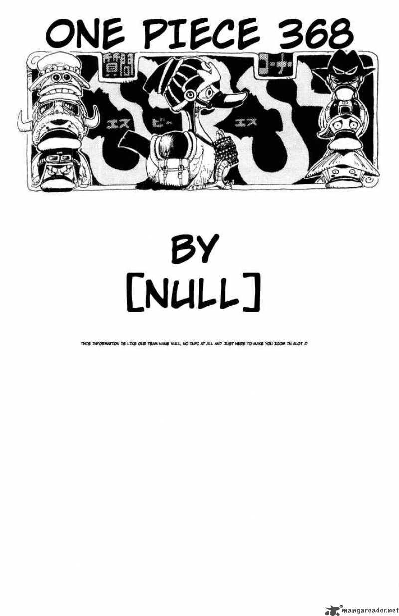 One Piece Chapter 368 Page 1