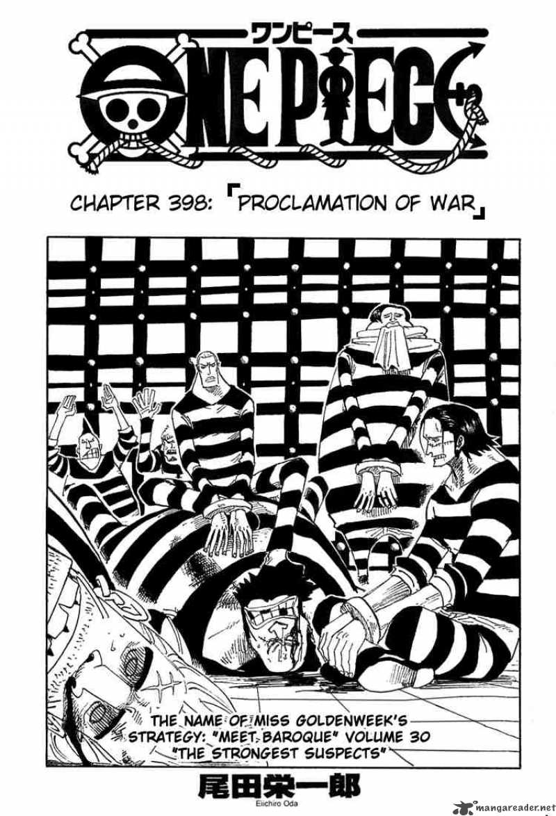 One Piece Chapter 398 Page 1