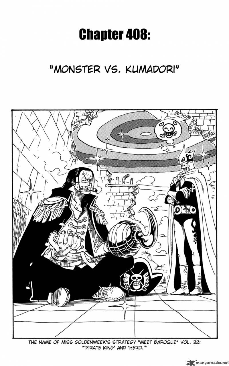 One Piece Chapter 408 Page 1