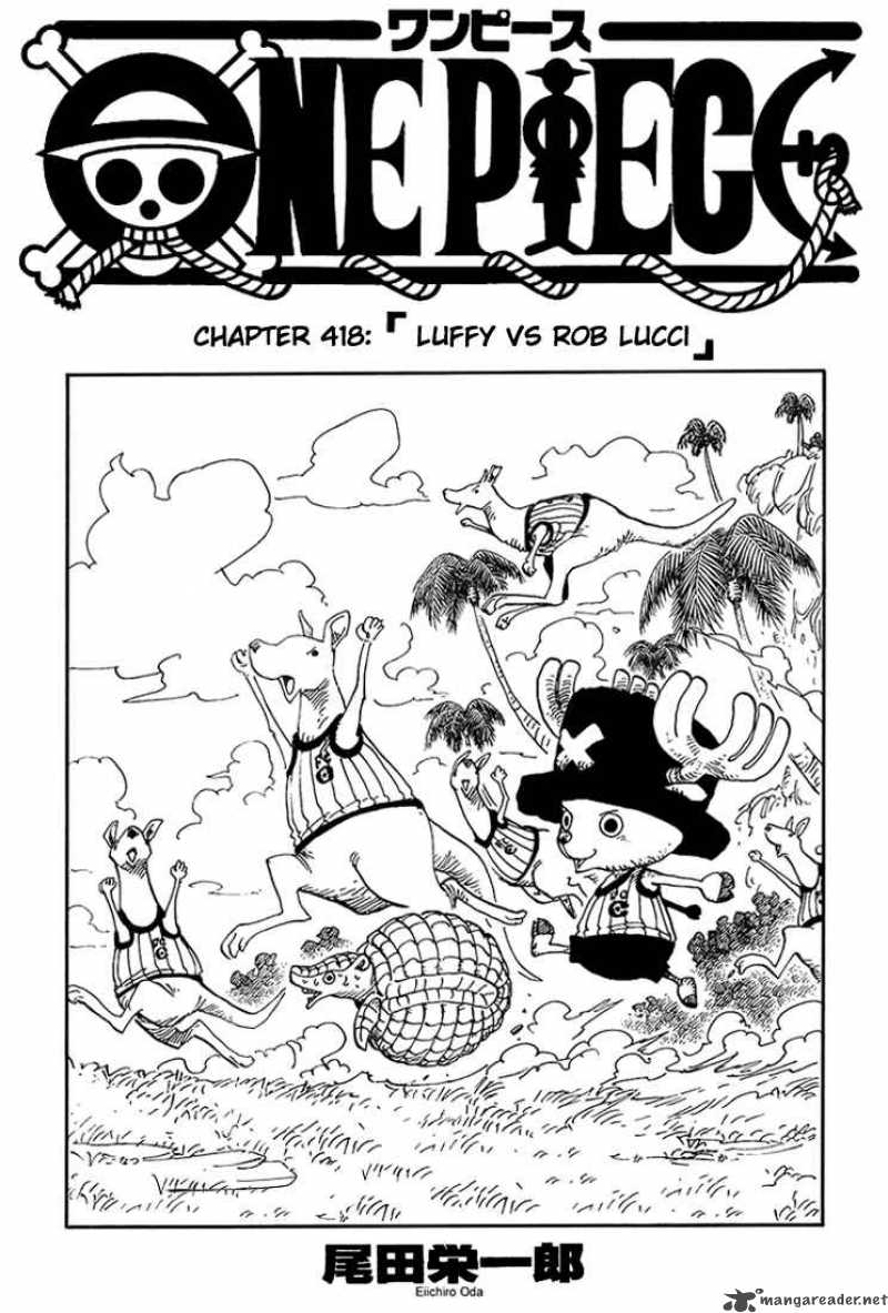 One Piece Chapter 418 Page 1