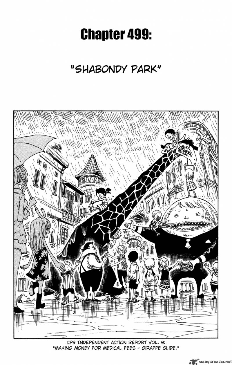 One Piece Chapter 499 Page 1