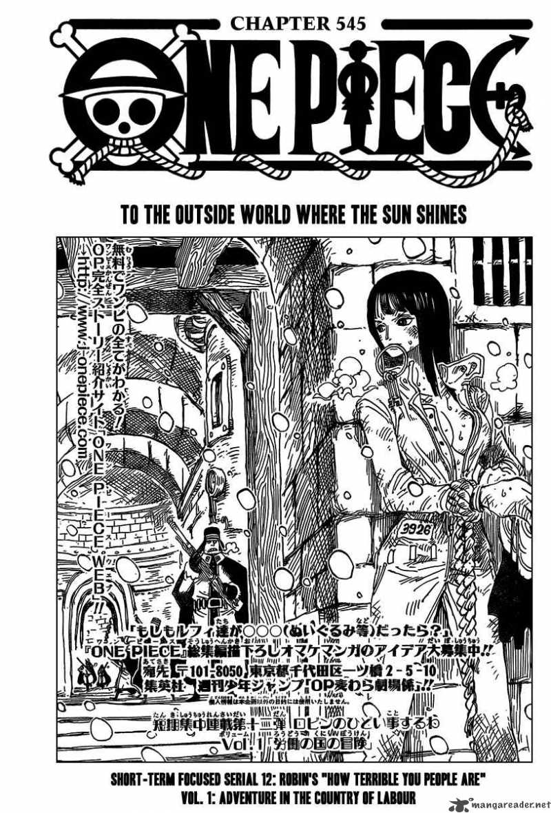 One Piece Chapter 545 Page 2
