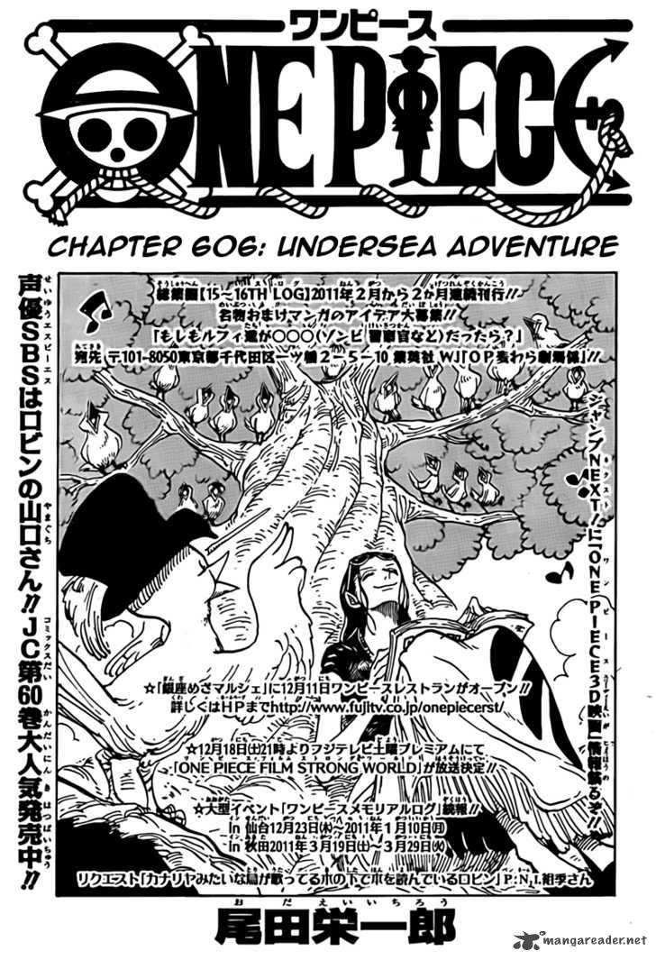 One Piece Chapter 606 Page 1