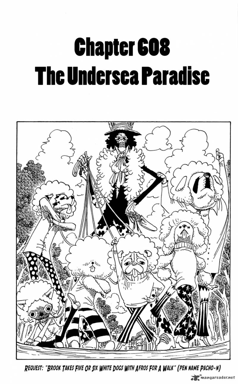 One Piece Chapter 608 Page 1