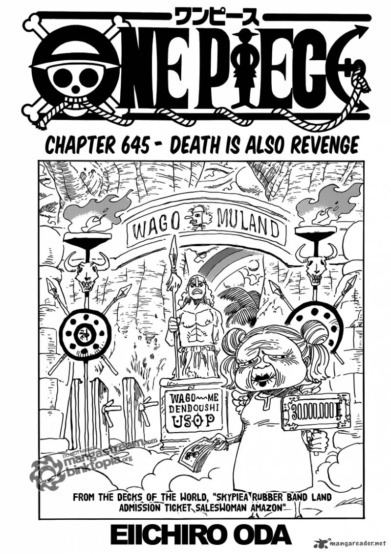 One Piece Chapter 645 Page 1