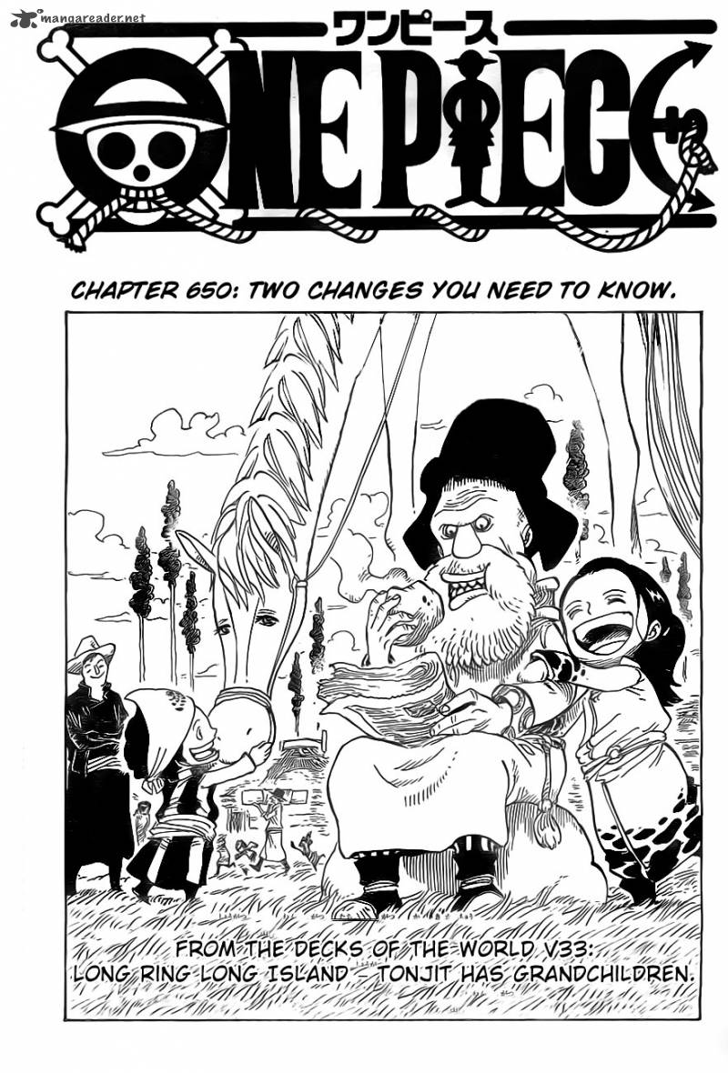 One Piece Chapter 650 Page 1