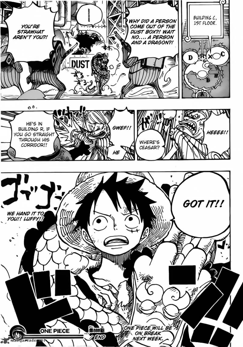 One Piece Chapter 688 Page 20