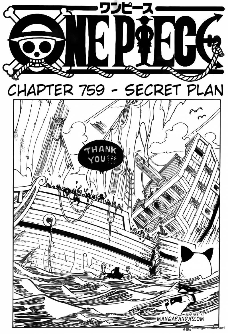 One Piece Chapter 759 Page 2