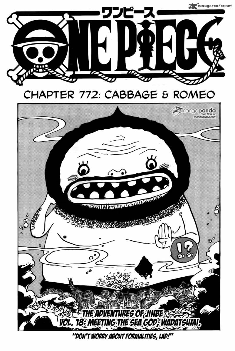 One Piece Chapter 772 Page 1