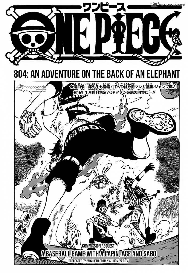 One Piece Chapter 804 Page 1