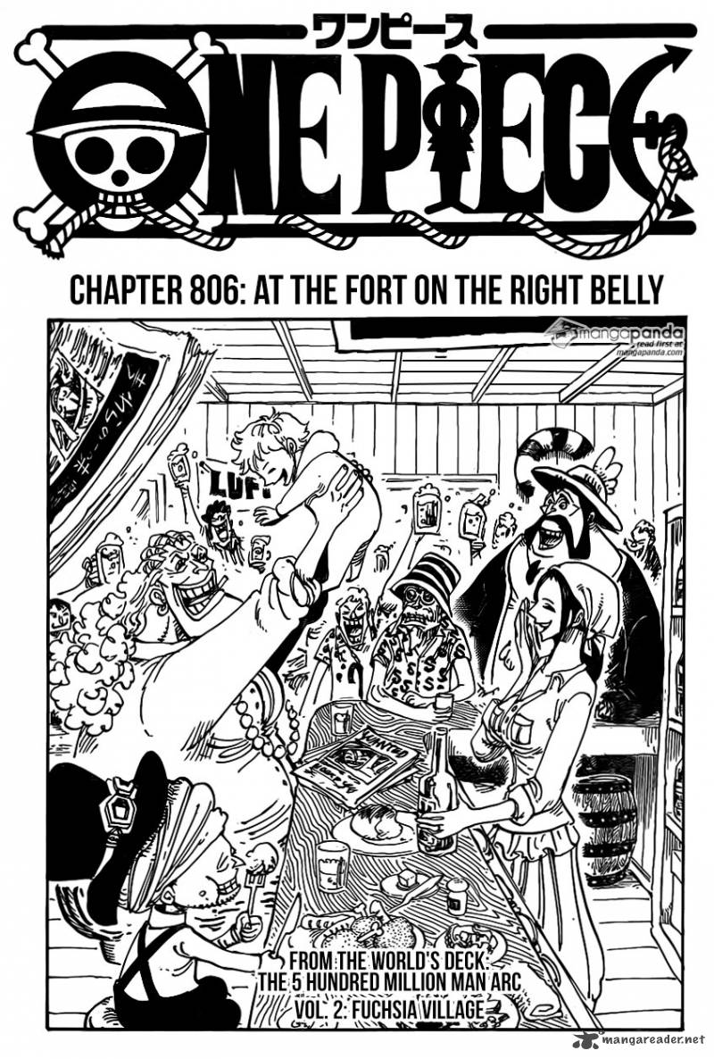 One Piece Chapter 806 Page 1