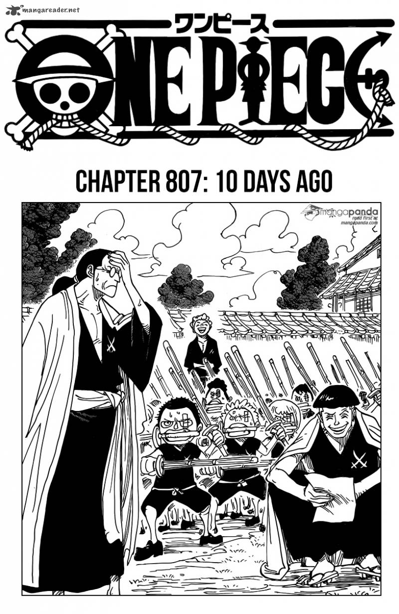 One Piece Chapter 807 Page 1