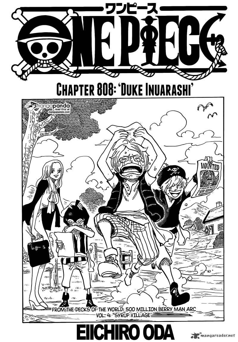 One Piece Chapter 808 Page 1