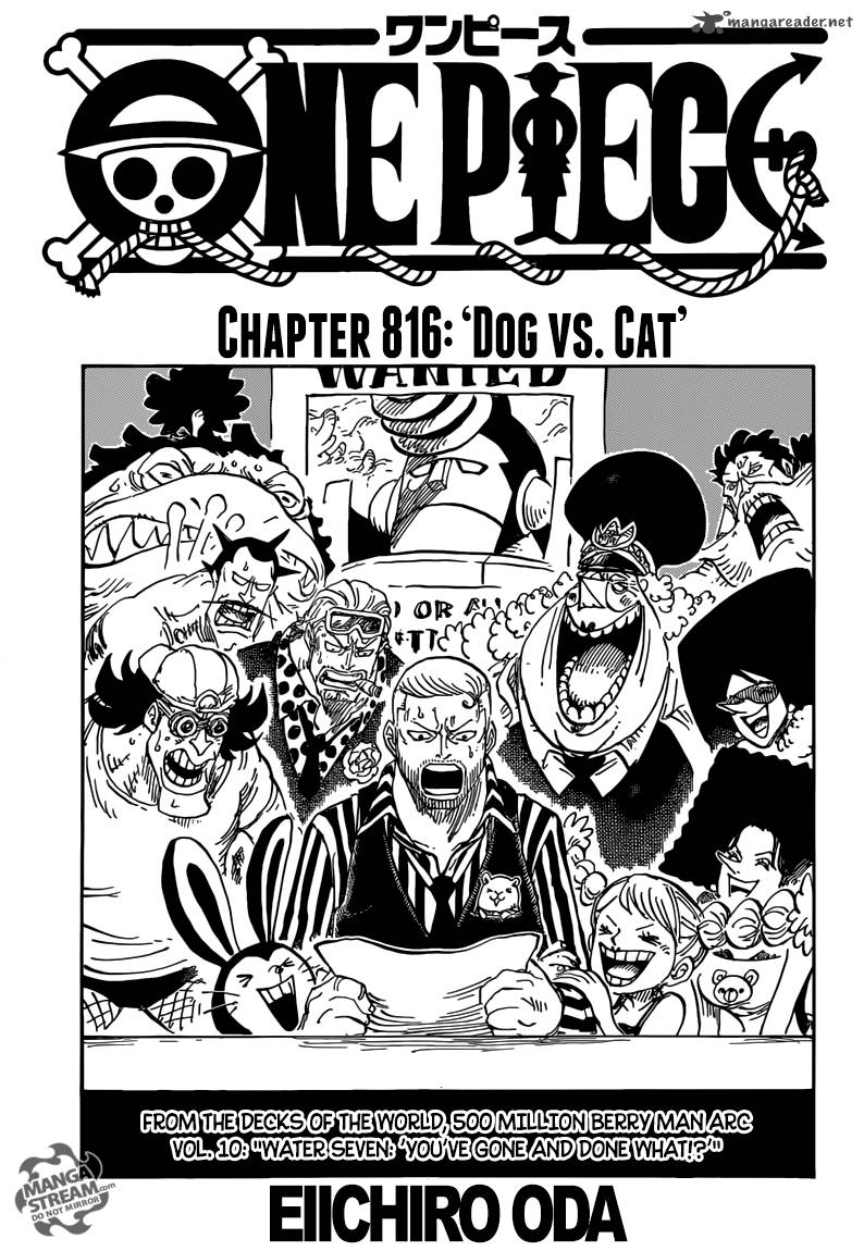 One Piece Chapter 816 Page 1