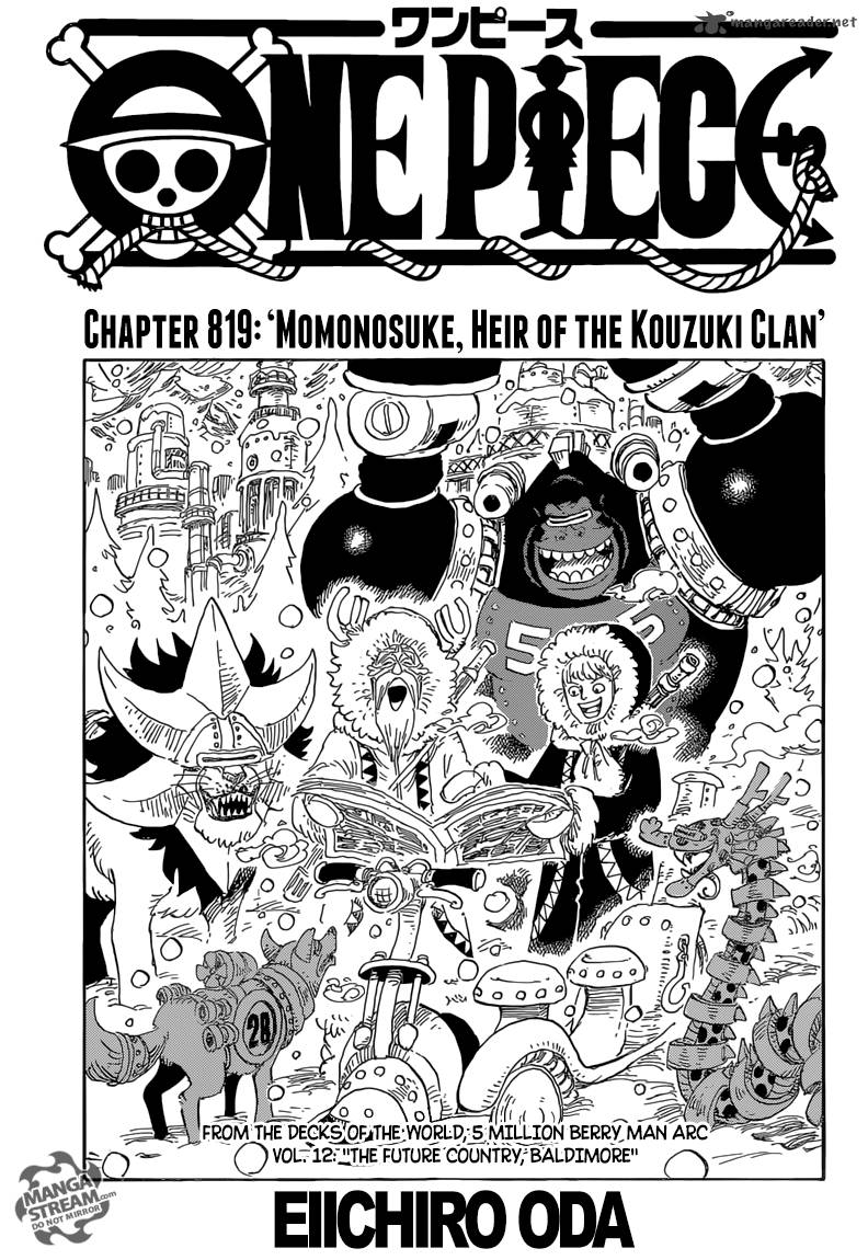 One Piece Chapter 819 Page 1