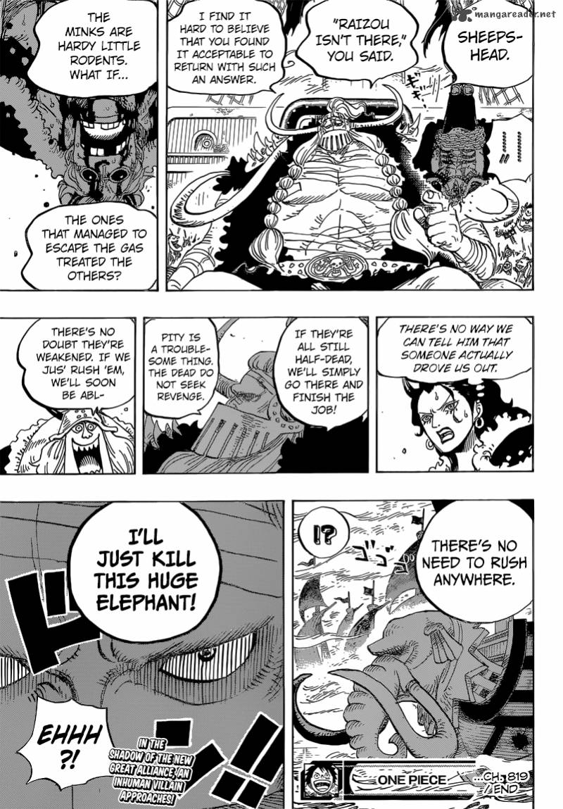 One Piece Chapter 819 Page 19