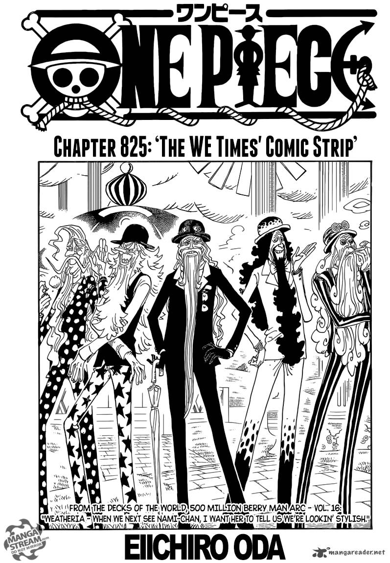 One Piece Chapter 825 Page 1