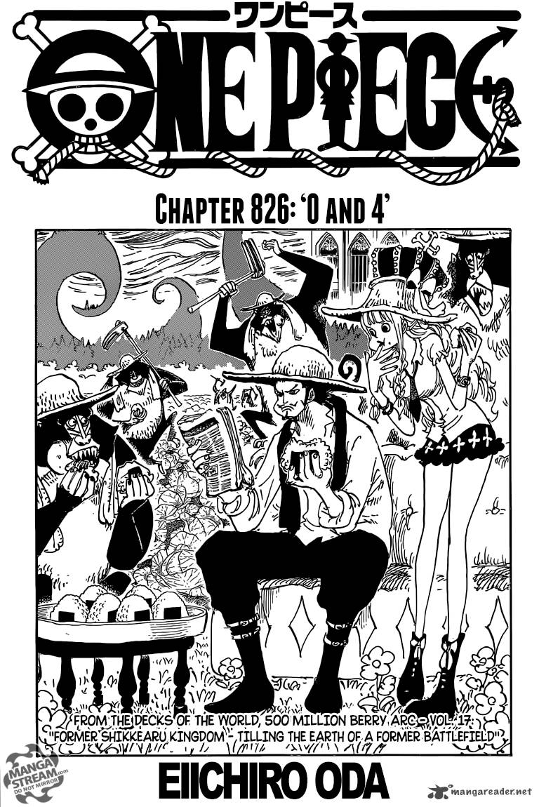 One Piece Chapter 826 Page 1