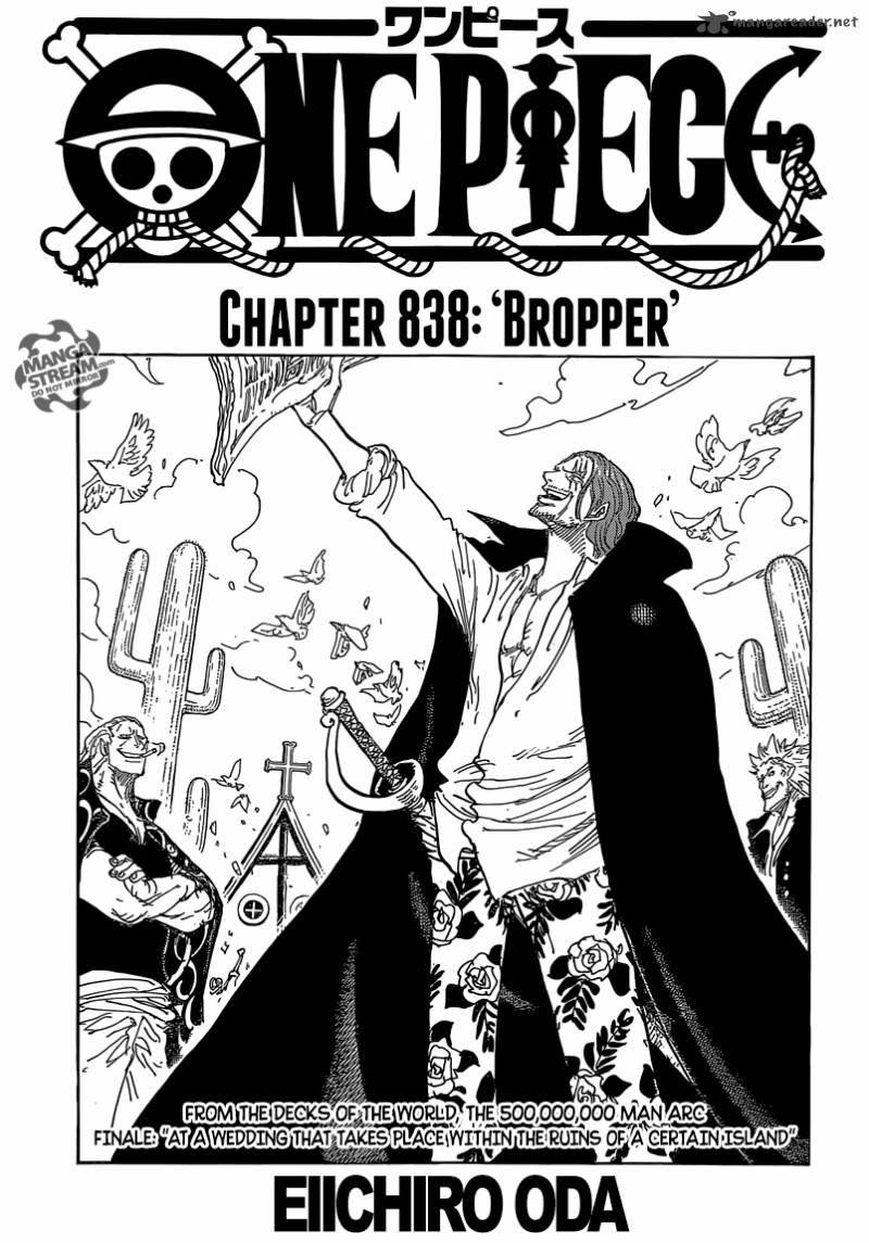One Piece Chapter 838 Page 1