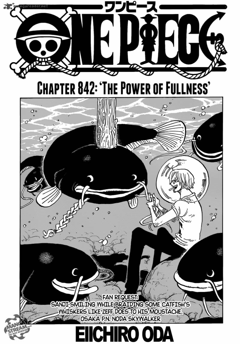 One Piece Chapter 842 Page 1