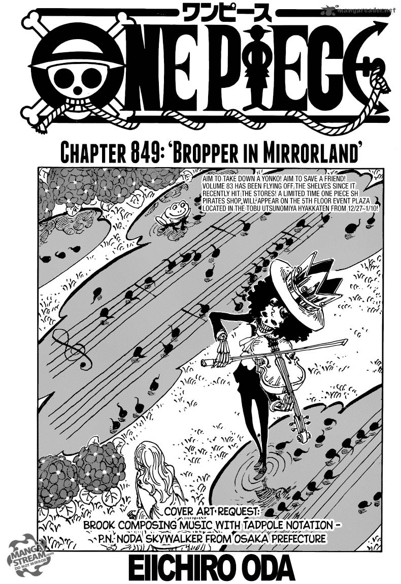 One Piece Chapter 849 Page 2
