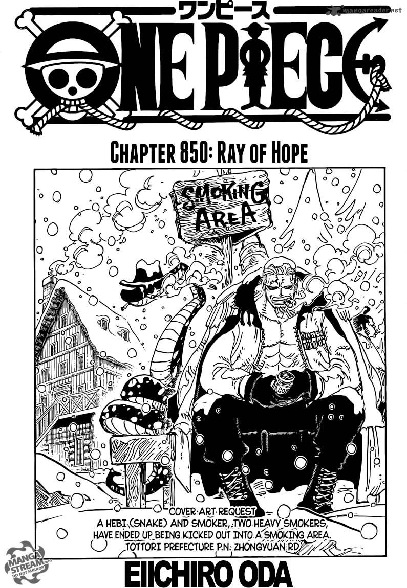 One Piece Chapter 850 Page 2