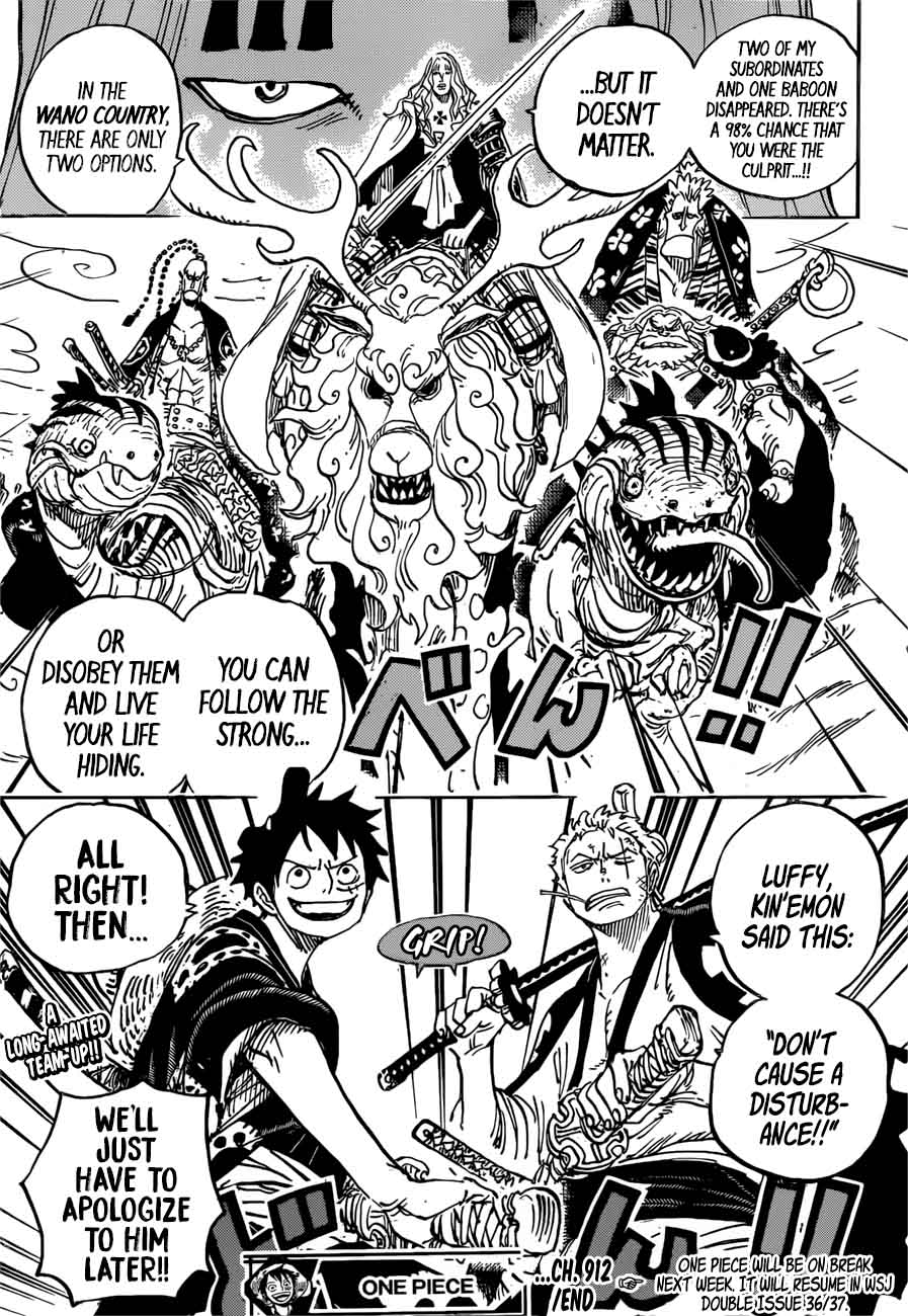 One Piece Chapter 912 Page 18