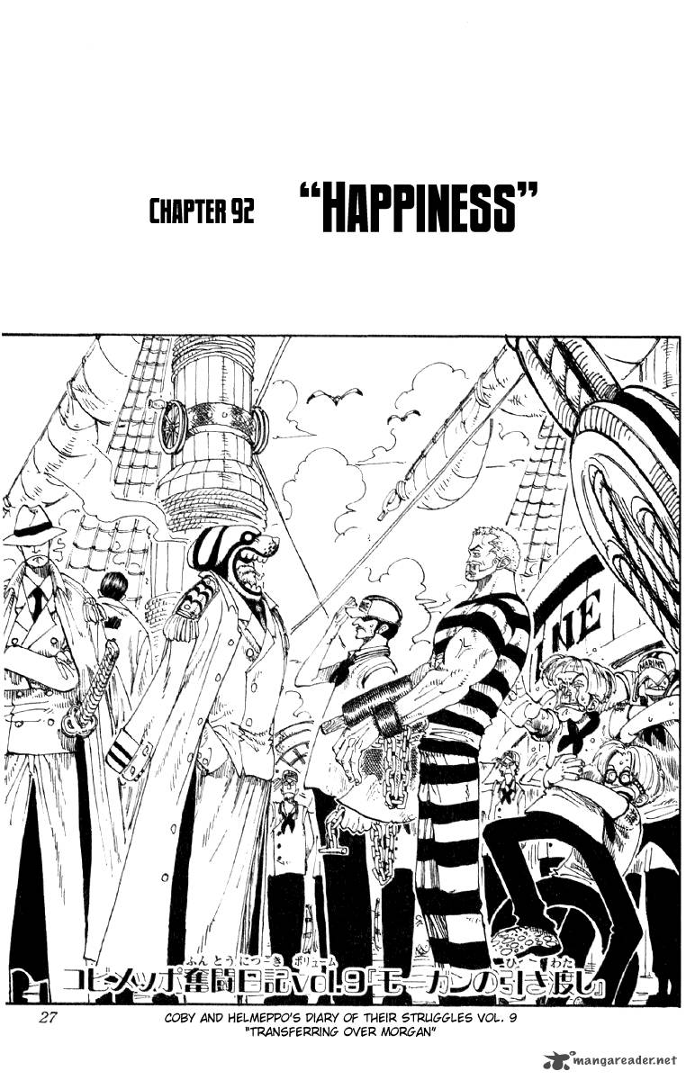 One Piece Chapter 92 Page 1