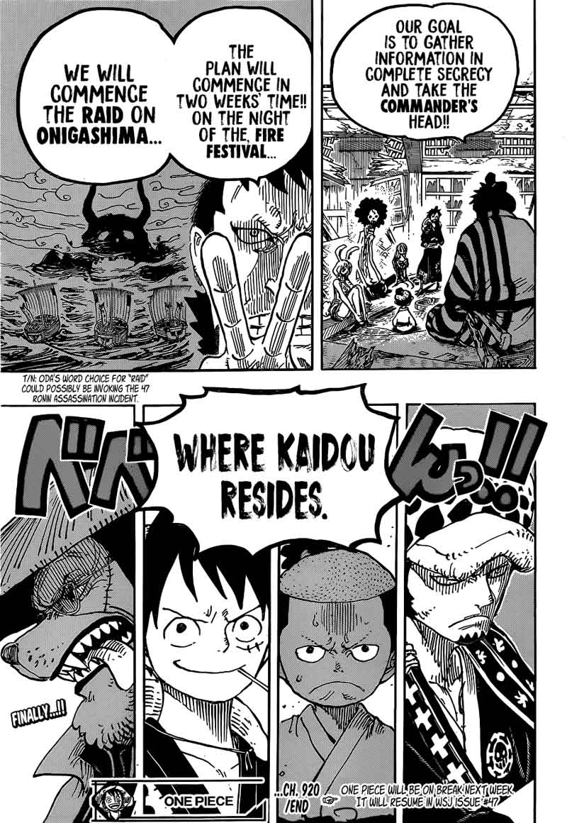 One Piece Chapter 920 Page 16